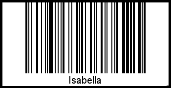 Interpretation von Isabella als Barcode
