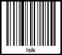 Barcode-Foto von Isik