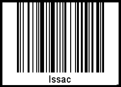 Issac als Barcode und QR-Code