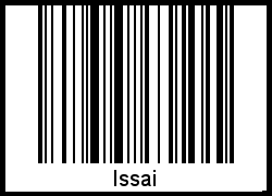 Barcode des Vornamen Issai