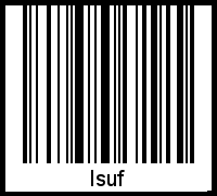 Interpretation von Isuf als Barcode
