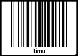 Itimu als Barcode und QR-Code