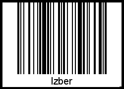 Interpretation von Izber als Barcode
