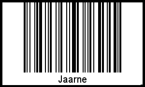 Der Voname Jaarne als Barcode und QR-Code