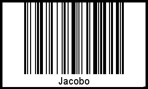 Jacobo als Barcode und QR-Code