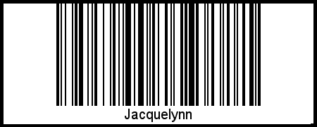 Jacquelynn als Barcode und QR-Code