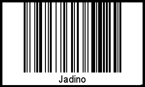 Barcode des Vornamen Jadino