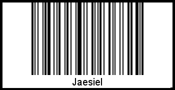 Der Voname Jaesiel als Barcode und QR-Code