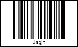 Der Voname Jagjit als Barcode und QR-Code