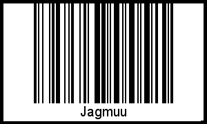 Der Voname Jagmuu als Barcode und QR-Code