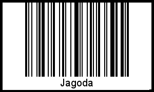 Barcode des Vornamen Jagoda