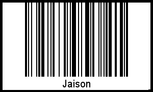 Der Voname Jaison als Barcode und QR-Code