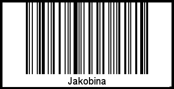 Barcode des Vornamen Jakobina