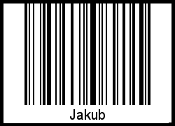 Barcode des Vornamen Jakub