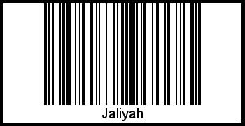 Jaliyah als Barcode und QR-Code