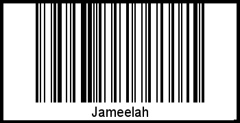 Jameelah als Barcode und QR-Code