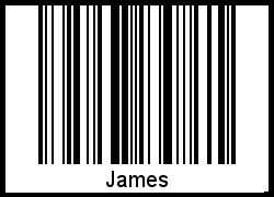 Barcode-Foto von James