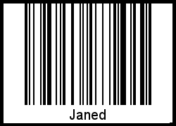 Janed als Barcode und QR-Code