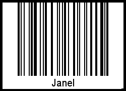 Interpretation von Janel als Barcode
