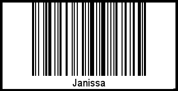 Janissa als Barcode und QR-Code