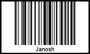 Janosh als Barcode und QR-Code