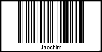 Jaochim als Barcode und QR-Code