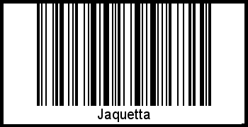 Jaquetta als Barcode und QR-Code
