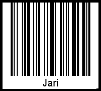 Barcode des Vornamen Jari