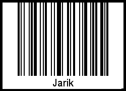 Barcode des Vornamen Jarik