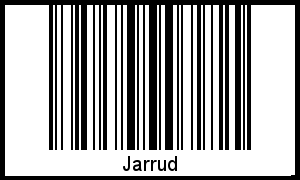 Barcode des Vornamen Jarrud