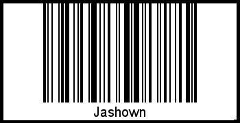 Barcode des Vornamen Jashown