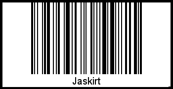 Jaskirt als Barcode und QR-Code