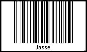 Der Voname Jassel als Barcode und QR-Code