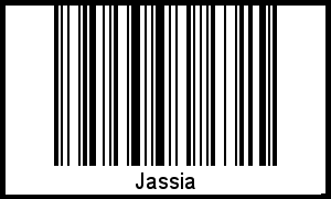 Barcode des Vornamen Jassia