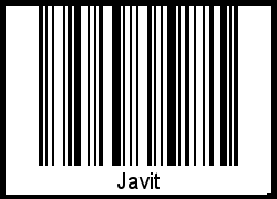 Javit als Barcode und QR-Code