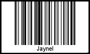 Barcode des Vornamen Jaynel
