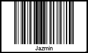 Barcode des Vornamen Jazmin