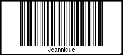 Barcode-Foto von Jeannique
