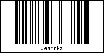 Der Voname Jearicka als Barcode und QR-Code