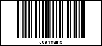 Jearmaine als Barcode und QR-Code