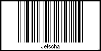 Der Voname Jelscha als Barcode und QR-Code