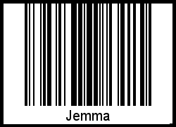 Jemma als Barcode und QR-Code