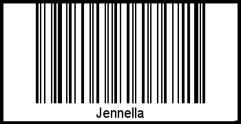 Interpretation von Jennella als Barcode