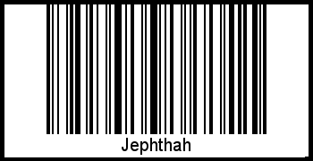 Interpretation von Jephthah als Barcode