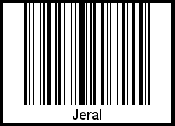 Der Voname Jeral als Barcode und QR-Code
