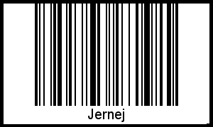 Interpretation von Jernej als Barcode