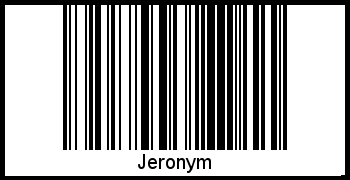 Jeronym als Barcode und QR-Code
