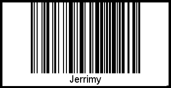 Der Voname Jerrimy als Barcode und QR-Code