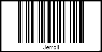 Interpretation von Jerroll als Barcode