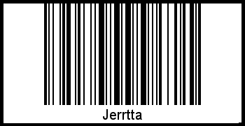 Jerrtta als Barcode und QR-Code